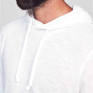 NWT Faherty Slub Hoodie - Large - White